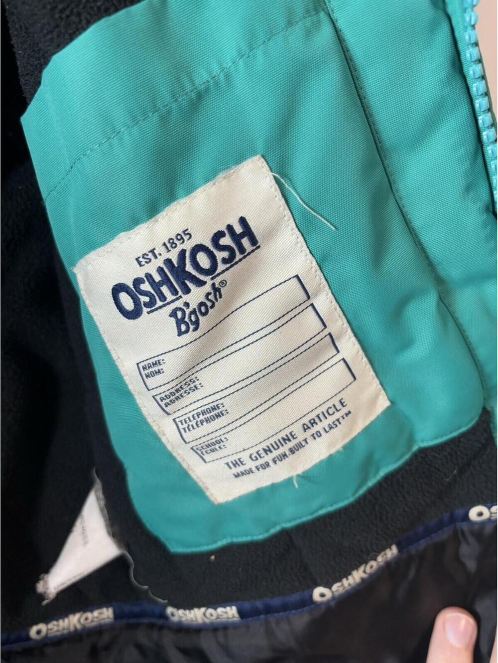 OshKosh B’gosh boys Winter Jacket Teal Size 8 - Picture 7 of 12